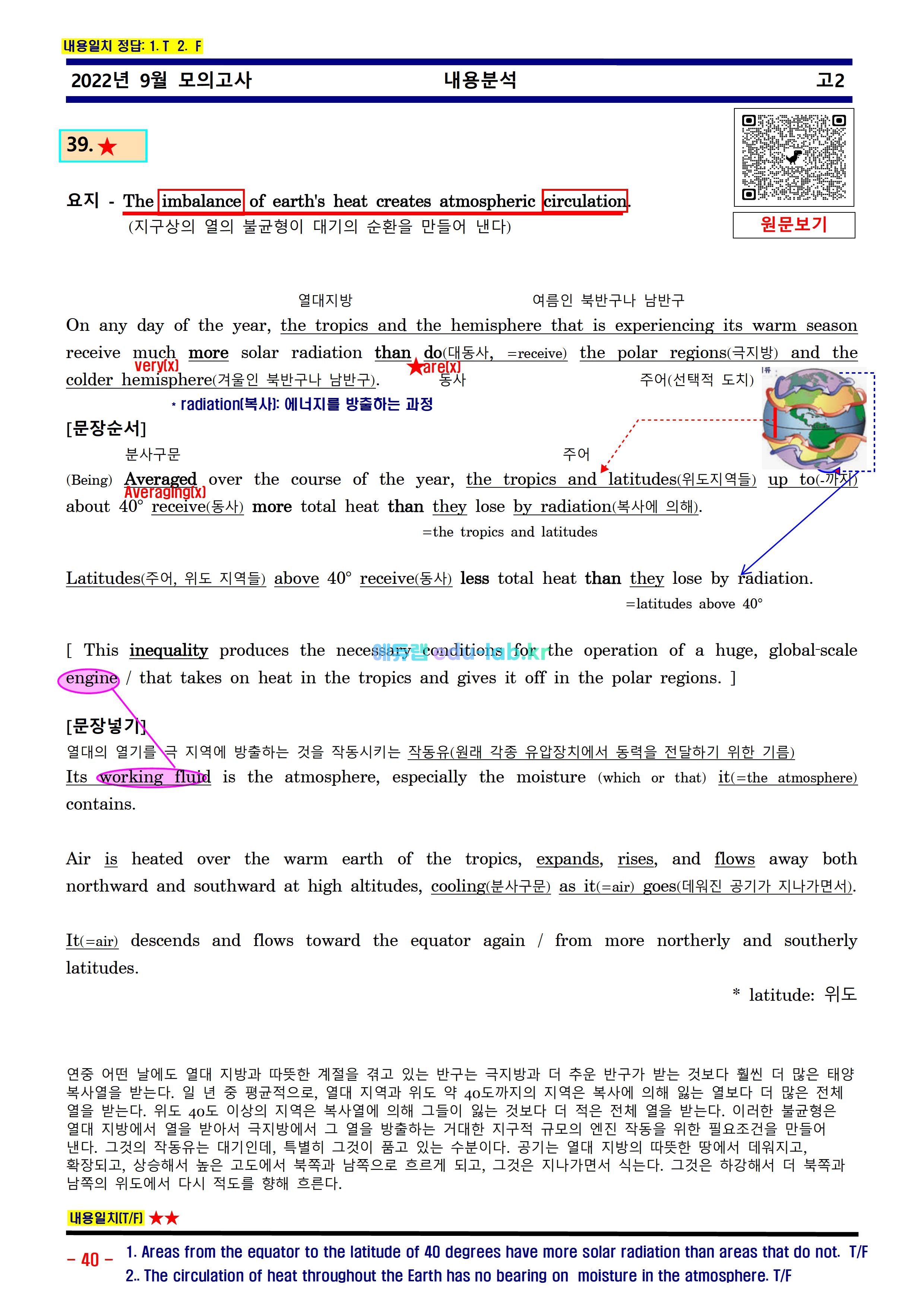 [비밀노트] 22년 9월 고2모의고사 최종찍기