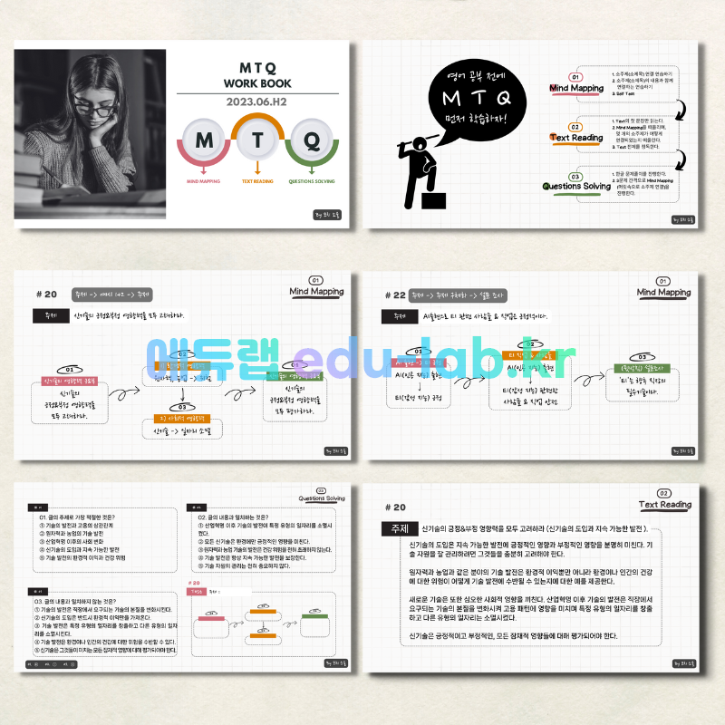 [COACH SOUL 코치소울] 23년 6월 고2 모고 한글 지문 (마인드 매핑) 학습 자료