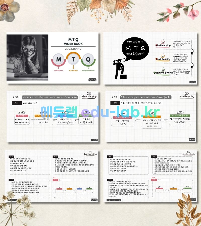 [COACH SOUL 코치소울] 23년 9월 고2 모고 한글 지문 (마인드 매핑) 학습 자료