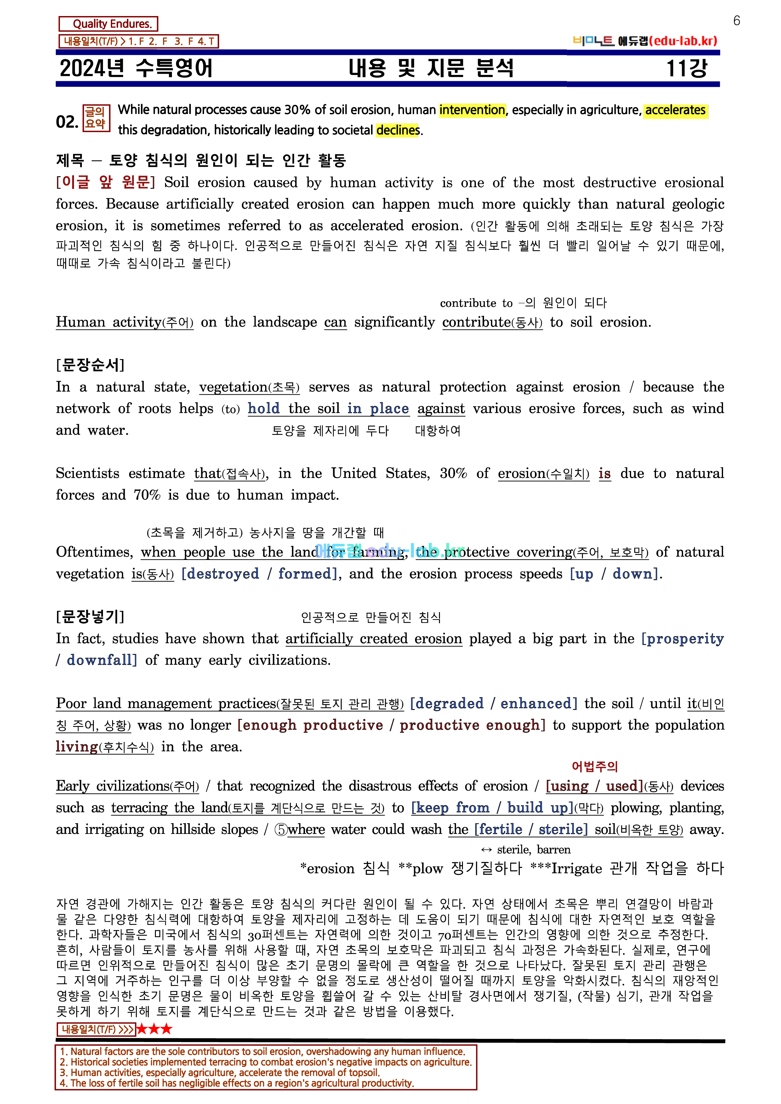 [비밀노트 에듀랩(edu-lab.kr)] 2024년 수능특강 11강 신(信)최종찍기ㅡ나눔고딕체설치