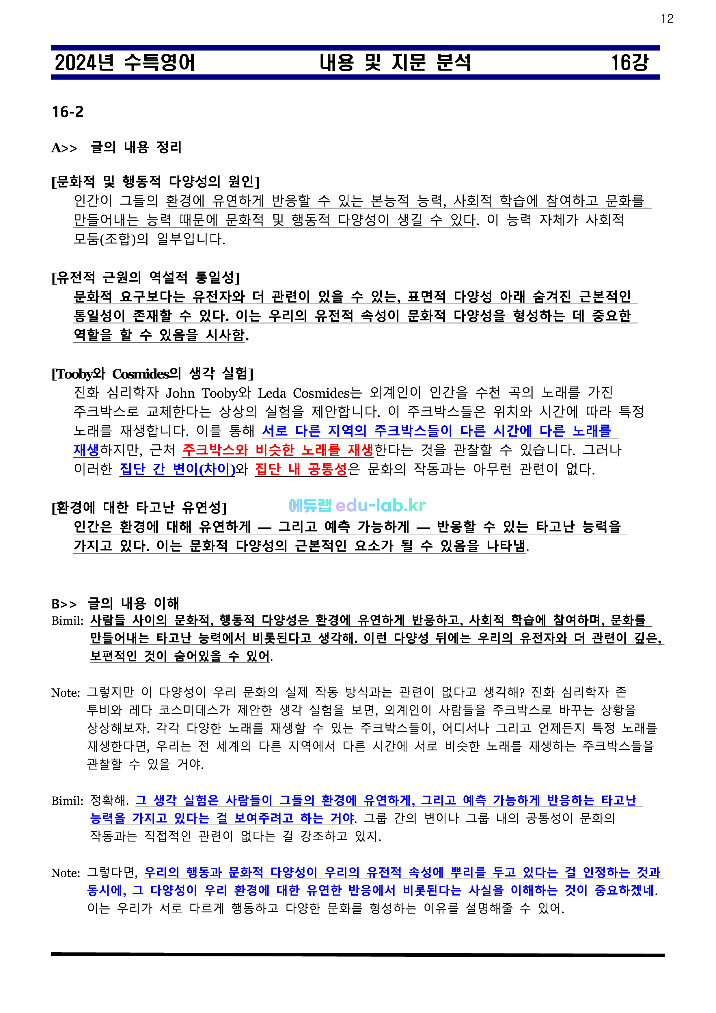 [비밀노트 에듀랩(edu-lab.kr)] 2024년 수능특강 16강 신(信)최종찍기ㅡ나눔고딕체설치(수정)