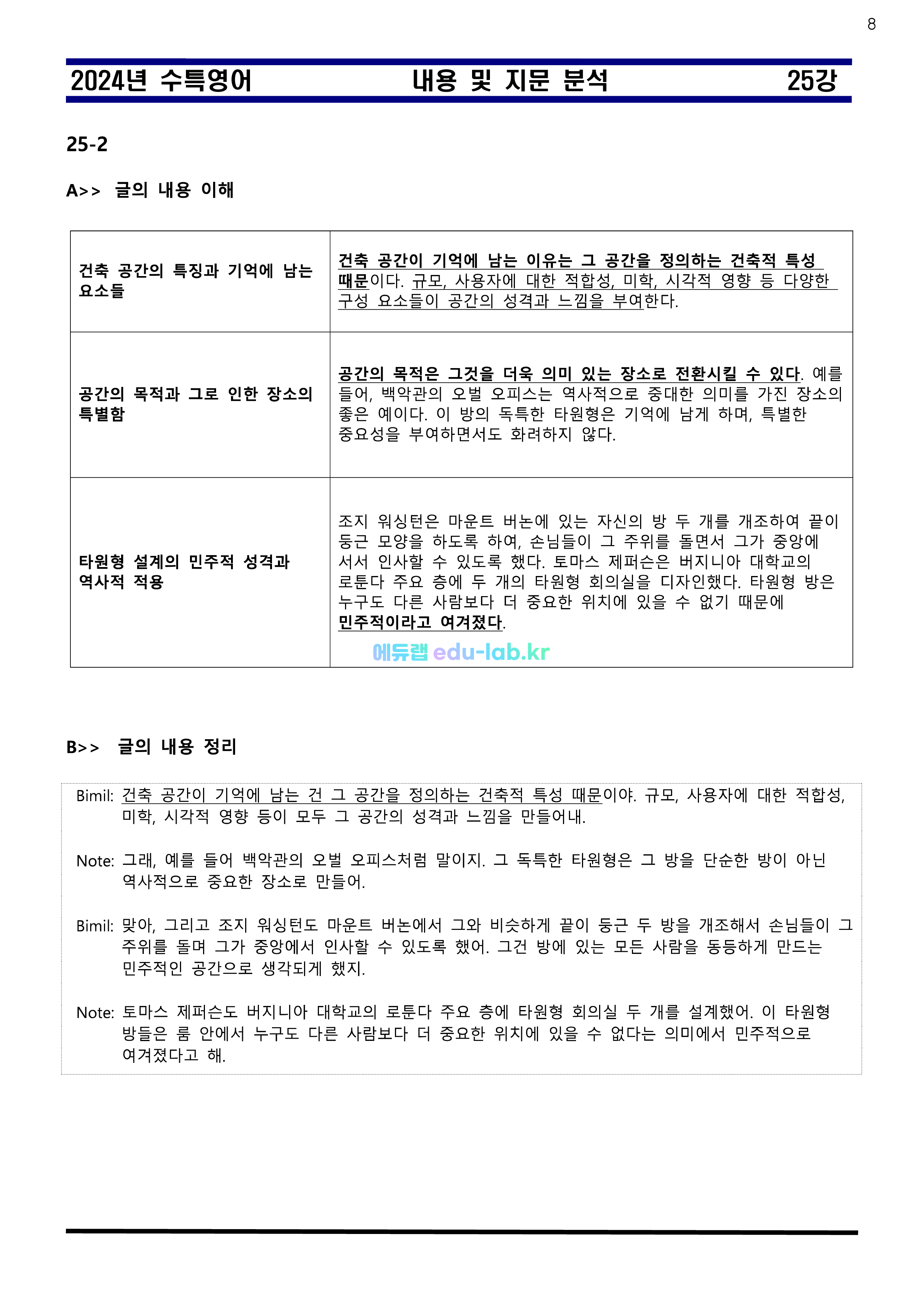 [비밀노트 에듀랩(edu-lab.r)] 수특영어 25강 내용 및 지문분석 - 신(信)최종찍기_나눔고딕체설치