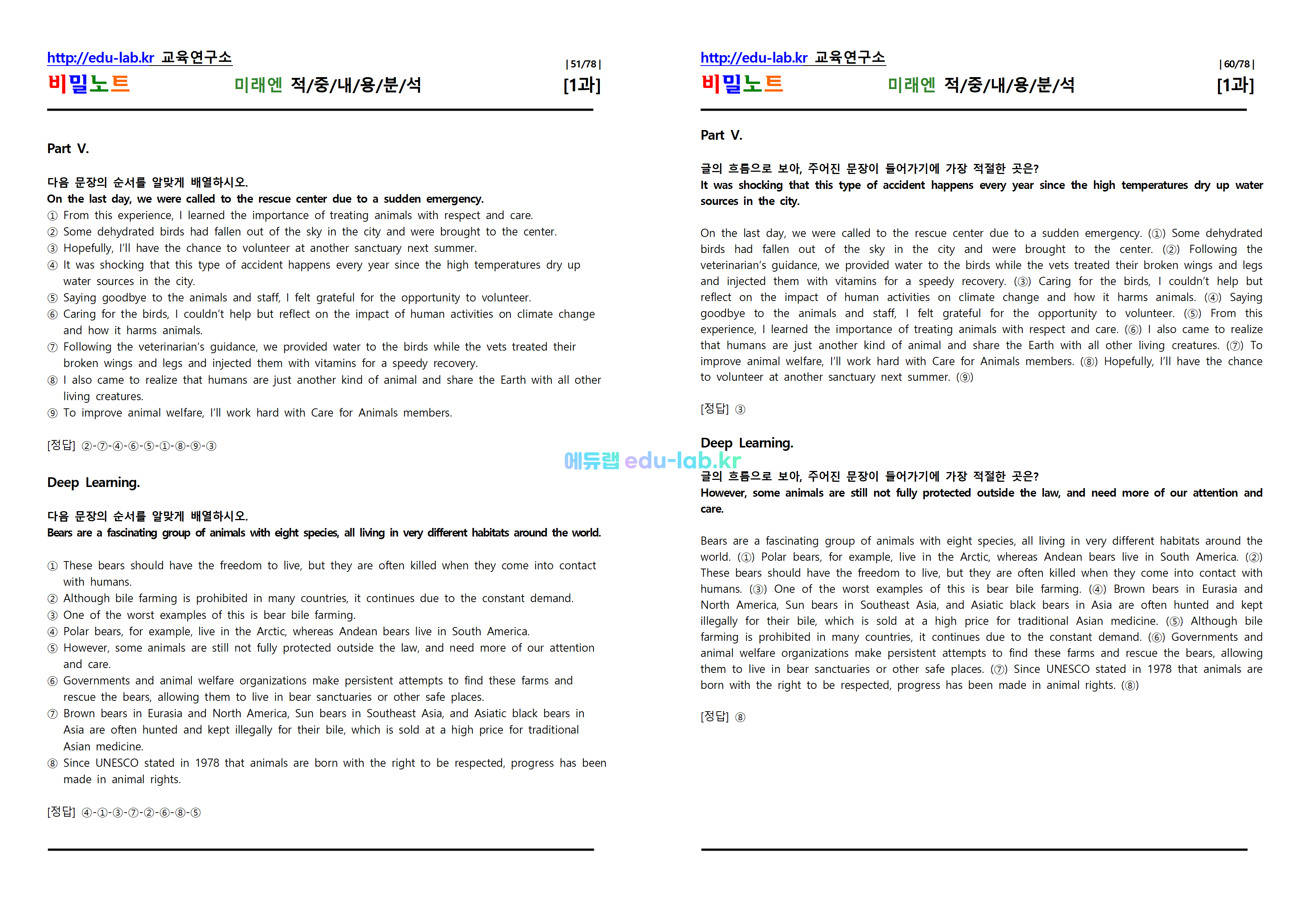 [비밀노트_에듀랩(edu-lab.kr)] 공통영어2 미래엔 Lesson1 적중내용분석 및 단계별복습 Full Version (완성_Solvook_20일 예정)(2과 22일예정)