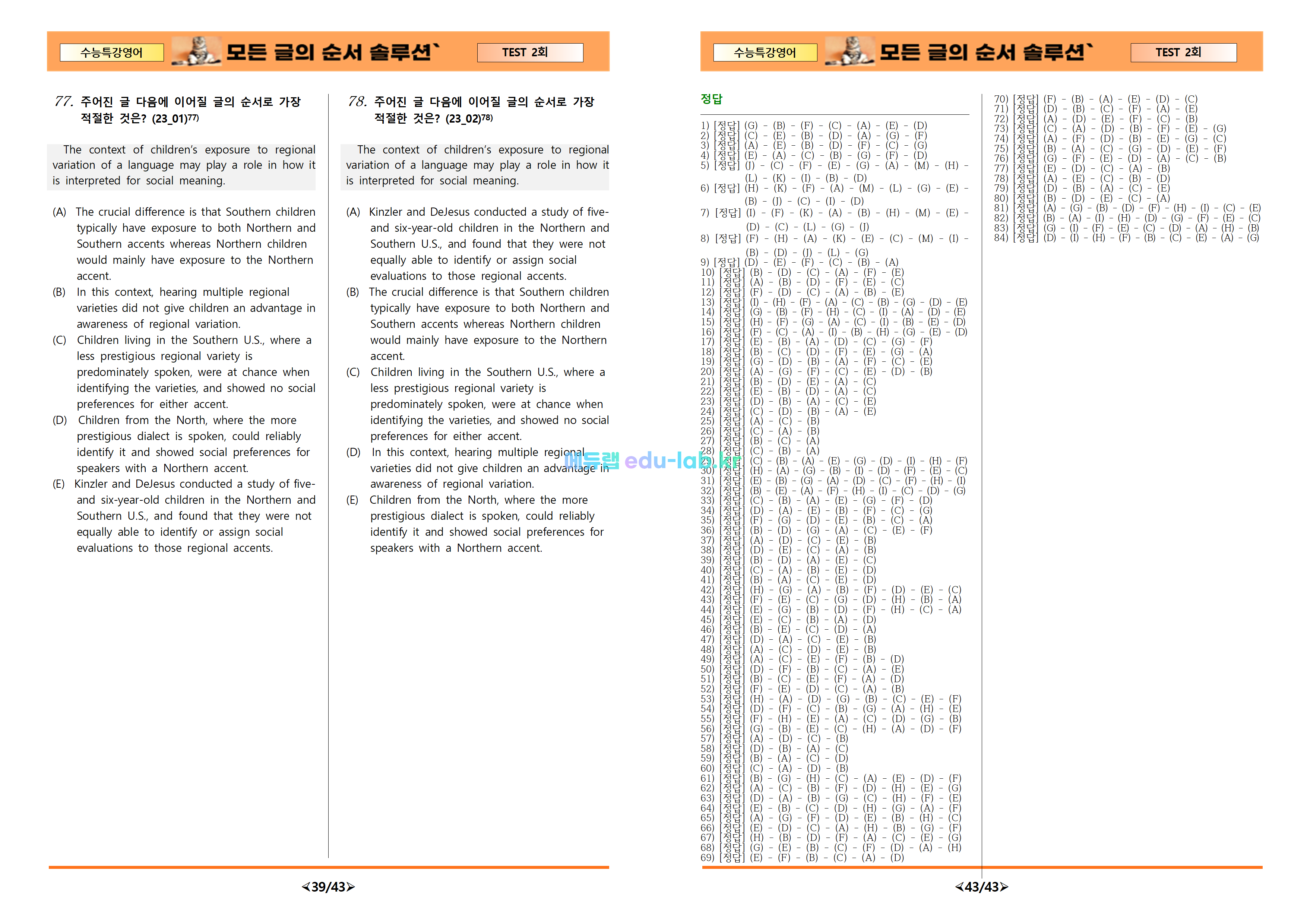 [비밀노트_에듀랩(edu-lab.kr)] 27학년도 수특영어 TEST 2강 -모든 글의 솔루션(프리패스=정회원전용자료)