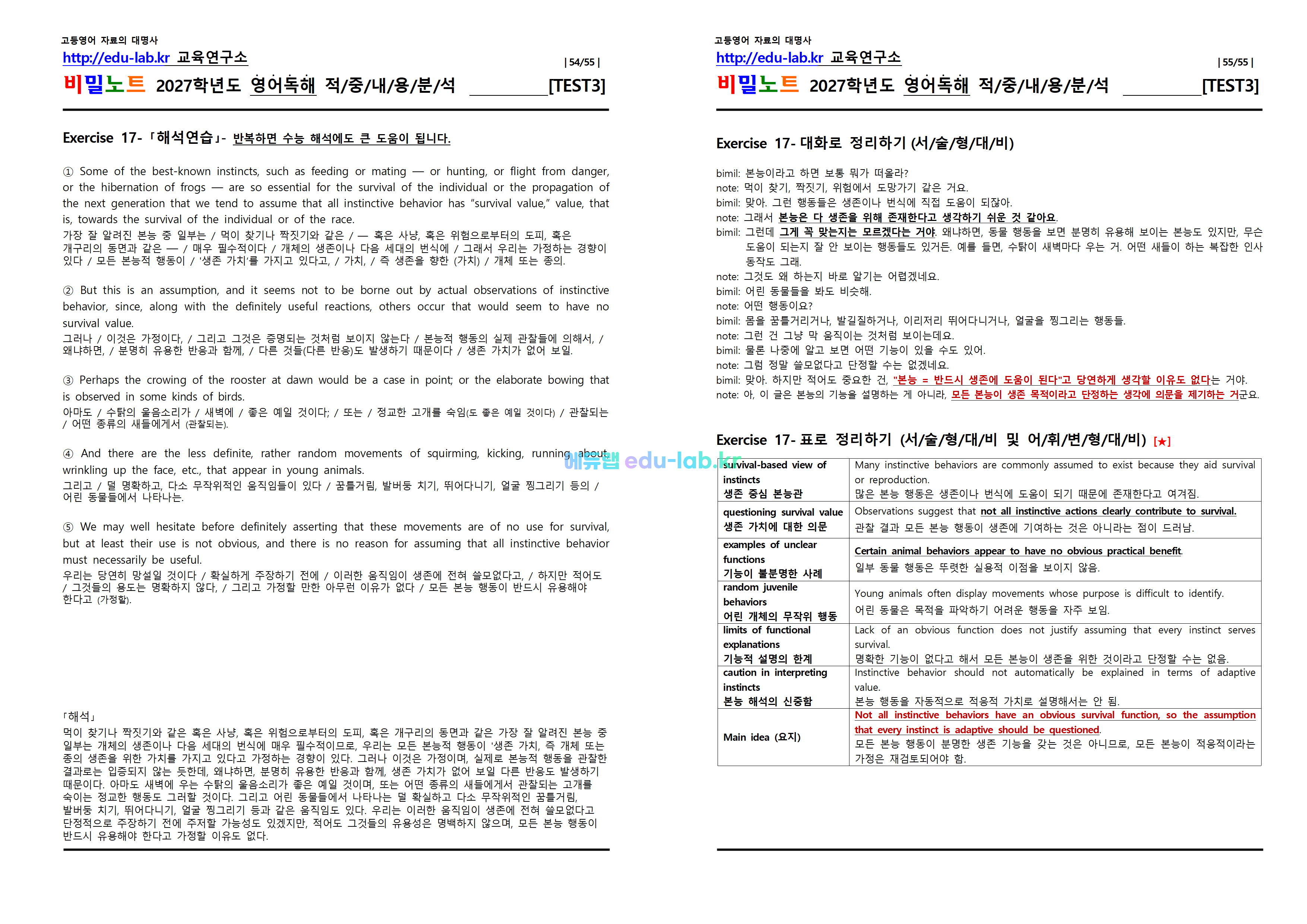 [비밀노트_에듀랩(edu-lab.kr)] [임세연쌤] 2027학년도 수특영독 Mini Test 3강 내용 및 지문분석(3-17번)(프리패스=정회원 전용)