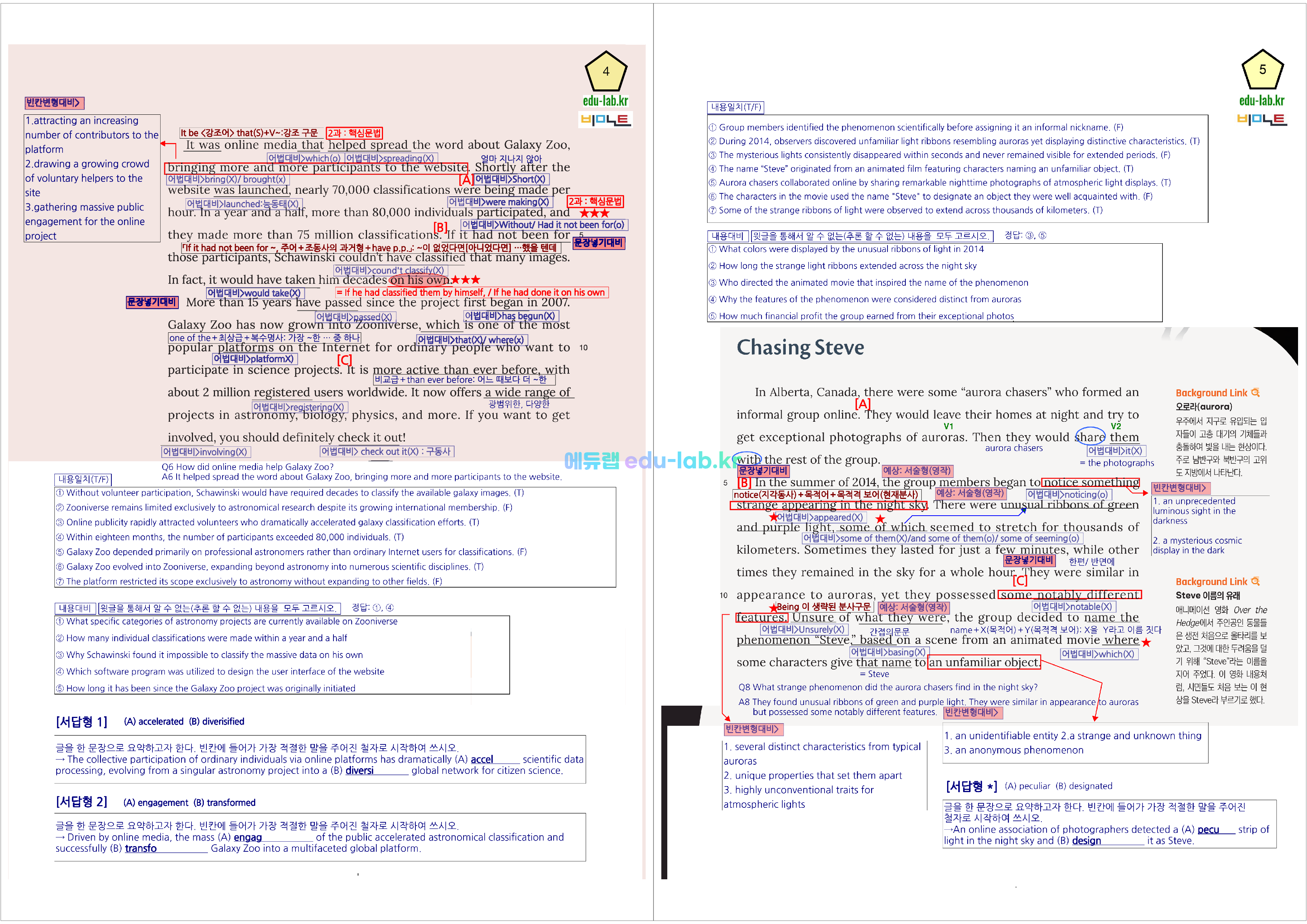 [내가 기대리던 그 자료] 영어II 능률(오) 1-4과_최종찍기 신(信) 안내 사항입니다.